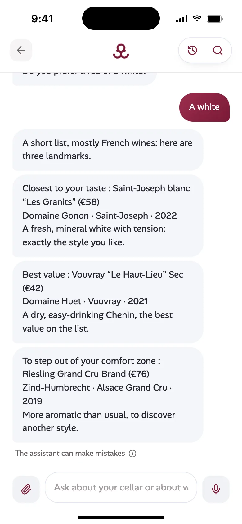 Scan a restaurant wine list