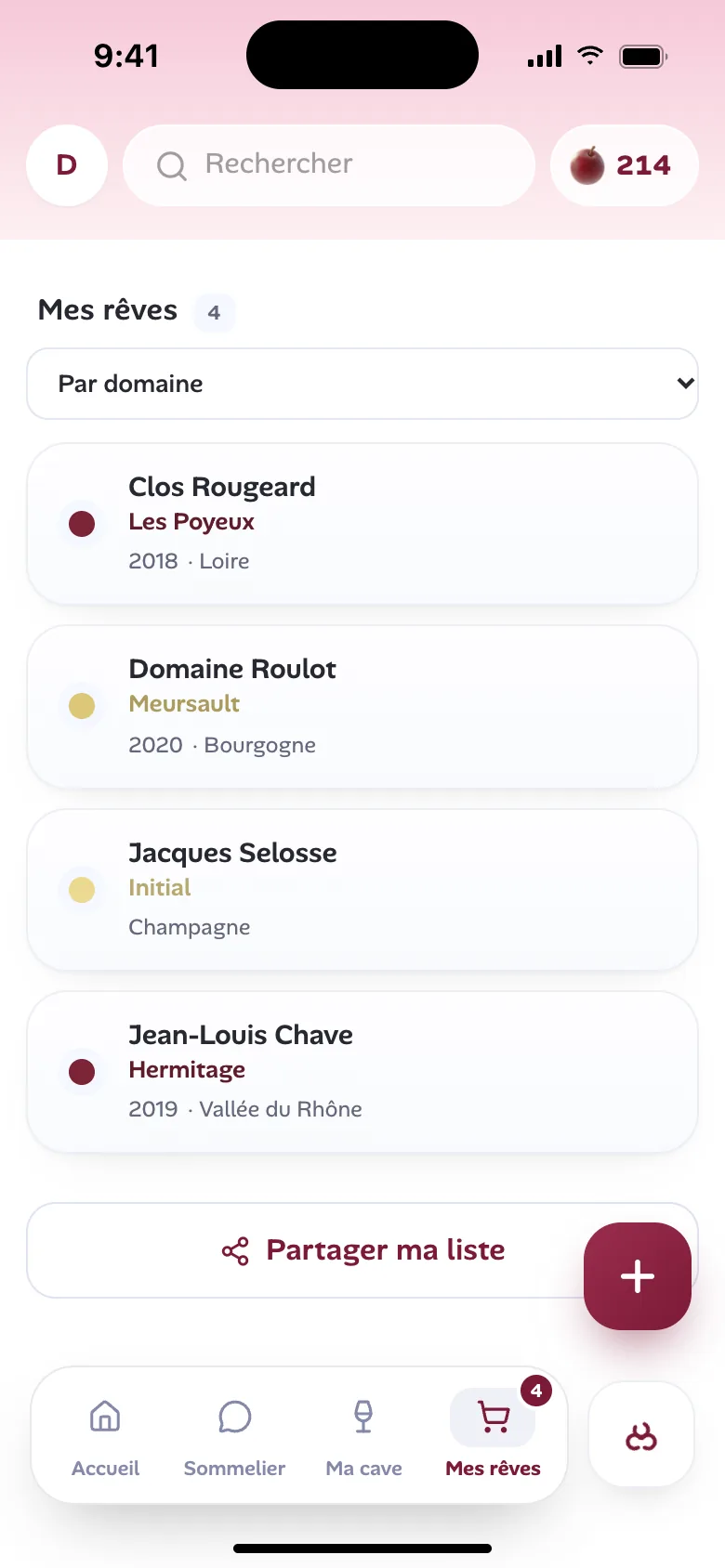 Mes rêves : les vins à acheter