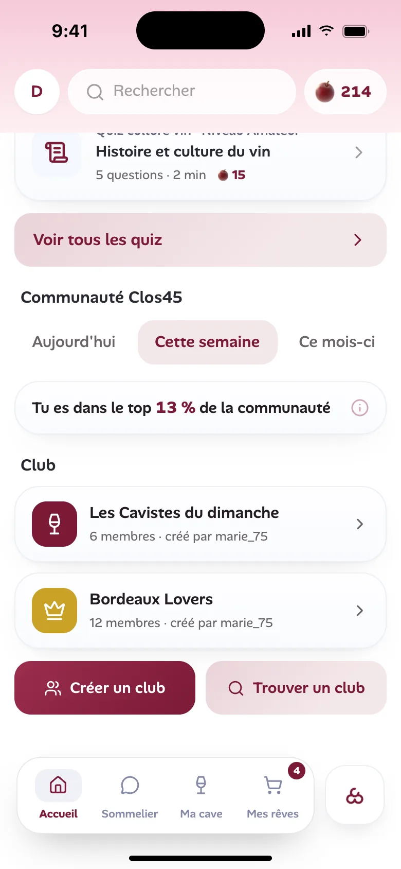 Ta place dans la communauté et tes clubs entre amis